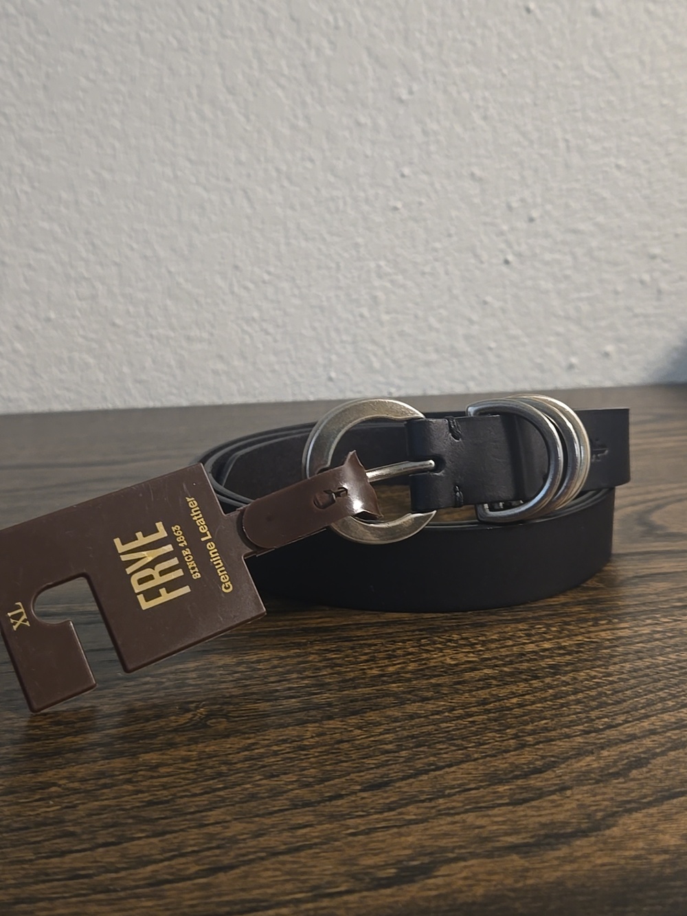 Frye Black Leather Belt